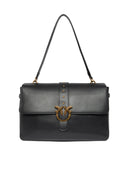 Pinko - Borsa Love One Extra Slouchy Vitello - 105067-A0Qo-Z99Q - Nero-Antique Gold