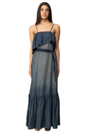Pinko - Abito Chiarodiluna Light Flowy - 106626-A388-Pjc - Lavaggio Medio Scuro