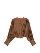 The Latest - Camicia Diana 4007 T0161 Mussola Leggera - Tlw04007T0161Abtp-T0032 - Chocolate