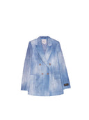 Ermanno Firenze - Giacca Doppio Petto - D48EI019EC0-MF156-00156 - Denim Medio
