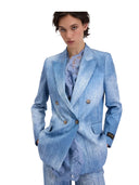 Ermanno Firenze - Giacca Doppio Petto - D48EI019EC0-MF156-00156 - Denim Medio