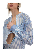 Ermanno Firenze - Camicia - D48EK020ES3-MFB33-49156 - Off White/Denim Medio