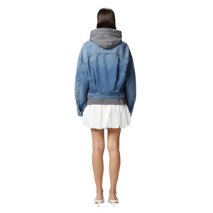 Immagine di Pinko - Gaborone Giubbino Denim Rebel - 104644-A2E1-Pjf - Lavaggio Vintage - Giubbino di Pinko disponibile su Barbara1999.