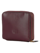 Pinko - Portafoglio Taylor quadrato zip-around in pelle - 100249A0F1-Ww5Q - Ribes Intenso-Antique Gold