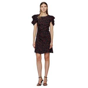 Immagine di Mar De Margaritas - Karin - Abito Con Drappeggio E Bottoncini - Mmabw01151-Tmfi0025-Ne79 - Tulipes Noir - Abito di Mar De Margaritas disponibile su Barbara1999.