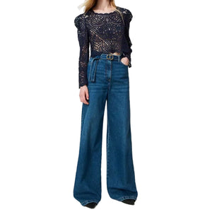 Twinset Maglia/Blusa In Crochet Telaio Effetto Pizzo 241Tp3490