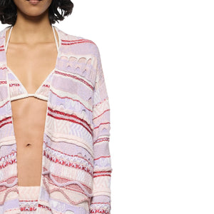 Immagine di Laneus - Knitted Cardigan Woman - S5Lawoca231-071 - Lilla - Cardigan di Laneus disponibile su Barbara1999.