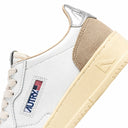 Autry - Sneakers Medalist Low Wom - A1Unaulwls74 - Leat/Suede Wht/Silver