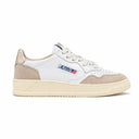 Autry - Sneakers Medalist Low Wom - A1Unaulwls75 - Leat/Suede Wht/Gold