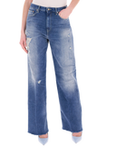 Dondup - Pantalone Francine - Dp777-Dfe286D-Ma8-Dd-800 - Blu