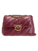 Pinko - Borsa media a tracolla Love Bag Puff Maxi Quilt - 100038A0F2-Ww5Q - Ribes Intenso-Antique Gold