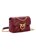 Pinko - Borsa piccola a tracolla Love Bag Puff Maxi Quilt - 100039A0F2-Ww5Q - Ribes Intenso-Antique Gold