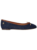 Lauren Ralph Lauren - ballerine jayna in denim e pelle - 802p04386001 - blue