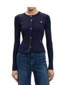 Twinset - Cardigan in Maglia a Coste - 261tp3091-13172 - Blue Night