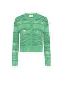 Laneus - Knit Cardigan Woman - S6Lawoca142-923 - Verde Smeraldo/Emerald Green