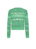 Laneus - Knit Cardigan Woman - S6Lawoca142-923 - Verde Smeraldo/Emerald Green