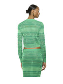 Laneus - Knit Cardigan Woman - S6Lawoca142-923 - Verde Smeraldo/Emerald Green