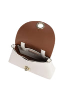 Coccinelle - Handbag Double Grainy Leather - E1Toa180201-685 - Pearl/Cognac
