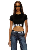 Diesel - Top Uftee-Sport-Cropped - A14593-0HMAU-9XX - BLACK