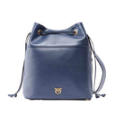 Pinko - Secchiello Classic Vitello Mor - 104305-A0Qo-G08Q - Blu Indaco Ombroso-Antique Gol
