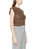 Alpha Studio - Girocollo S/Maniche Functional Openwork - Ad-6310C-2009 - Cioccolato