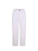 Pinko - Pantaloni Estelle Egg Bull Slegato - 103857-A3E1-Z04 - Bianco Brill.