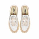 Autry - Sneakers Medalist Low Wom - A1Unaulwls74 - Leat/Suede Wht/Silver