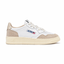 Autry - Sneakers Medalist Low Wom - A1Unaulwls75 - Leat/Suede Wht/Gold