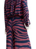 Essentiel Antwerp - Pantaloni a gamba larga con stampa zebrata - Iwide-I2FF - Combo2 Fudge Frappe