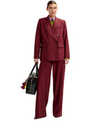 Essentiel Antwerp - Pantaloni a gamba larga con piega stirata - Izi-MM30 - Margot Mauve