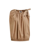 essentiel antwerp - top jaylah asimmetrico con nastro - jaylah-mp05 - maple