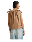 Essentiel Antwerp - Top Jaylah Asimmetrico con Nastro - Jaylah-Mp05 - Maple