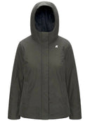 k-way - giacca lil soft touch marmotta - k71324w-al7 - green b-blue a