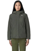 k-way - giacca lil soft touch marmotta - k71324w-al7 - green b-blue a