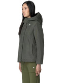 k-way - giacca lil soft touch marmotta - k71324w-al7 - green b-blue a