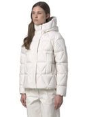 k-way - giacca lethille thermo microfiber - k7136kw-b2z - white gardenia combo