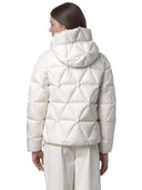 k-way - giacca lethille thermo microfiber - k7136kw-b2z - white gardenia combo