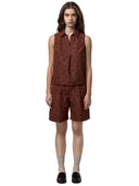 K-Way - Camicia S/M Anty Emby Jacquard - K7137PW-C39 - Brown - Violet Jacquard