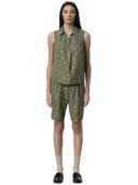 K-Way - Camicia S/M Anty Emby Jacquard - K7137PW-C40 - Green - Lime Jacquard