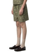 K-Way - Shorts Larose Emby Jacquard - K8143ZW-C40 - Green - Lime Jacquard