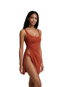 Me Fui - Vestito Corto - Mf26-Sw0107Rc - Red Clay