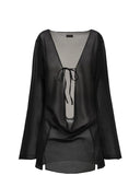 Me Fui - Vestito Corto - Mf26-Sw0116Bk - BLACK