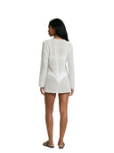 Me Fui - Vestito Corto - Mf26-Sw0116Wh - White-Barbara1999