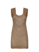 Me Fui - Vestito Corto - Mf26-Sw0426Bg - Beige