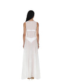 Me Fui - Vestito Lungo - Mf26-Sw0720Wh - White-Barbara1999