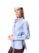 Pinko - Camicia Carley Bastonetto - 106225-A32R-Ze5 - Bianco/Azzurro