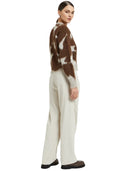 ottod'ame - pantalone in velluto - nev-dp9902-1941 - ecru