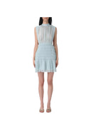Twinset - Abito Corto Smanicato C/Gonna - 261tt2040-13451 - Dusty Sky