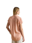 Lauren Ralph Lauren - Camicia a maniche corte in lino - 200874259012 - Pink