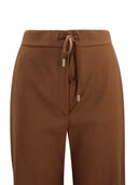 Max Mara Studio - Pantalone Lungo Mstcorone - 2616131091600-003 - Cioccolato